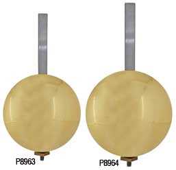 Pendulums - Long Case Bob, Brass with Slide
